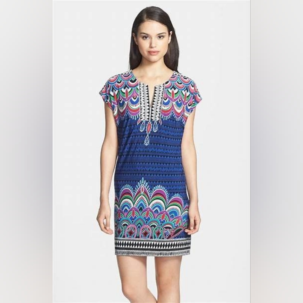 Laundry by Shelli Segal Jersey Print Dress